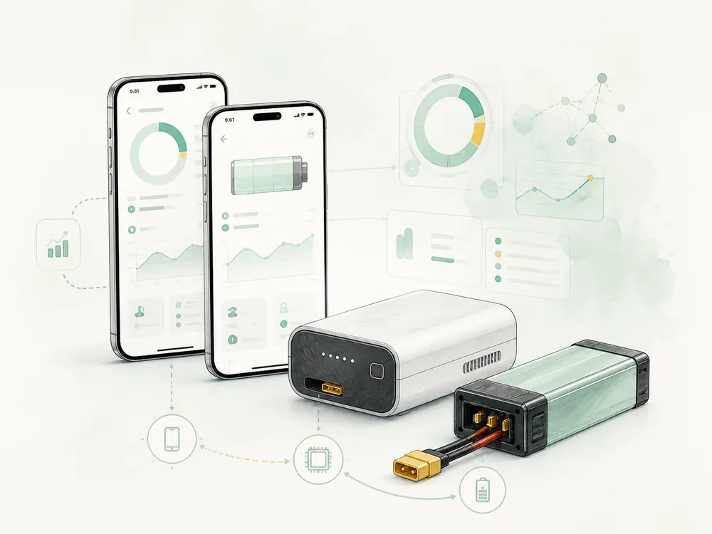 G-Tech App、充电器与电池生态图